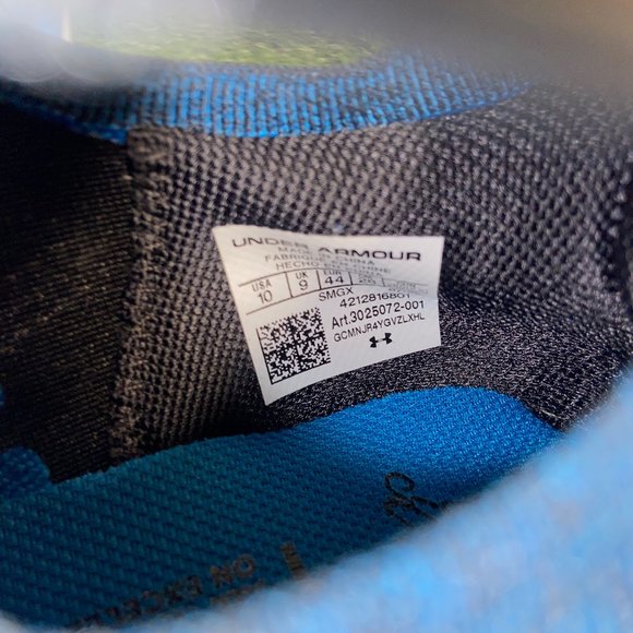 Under Armour Charged Curry Spikeless Golf Shoes Blue 3025072-001 Mens NEW main image 9